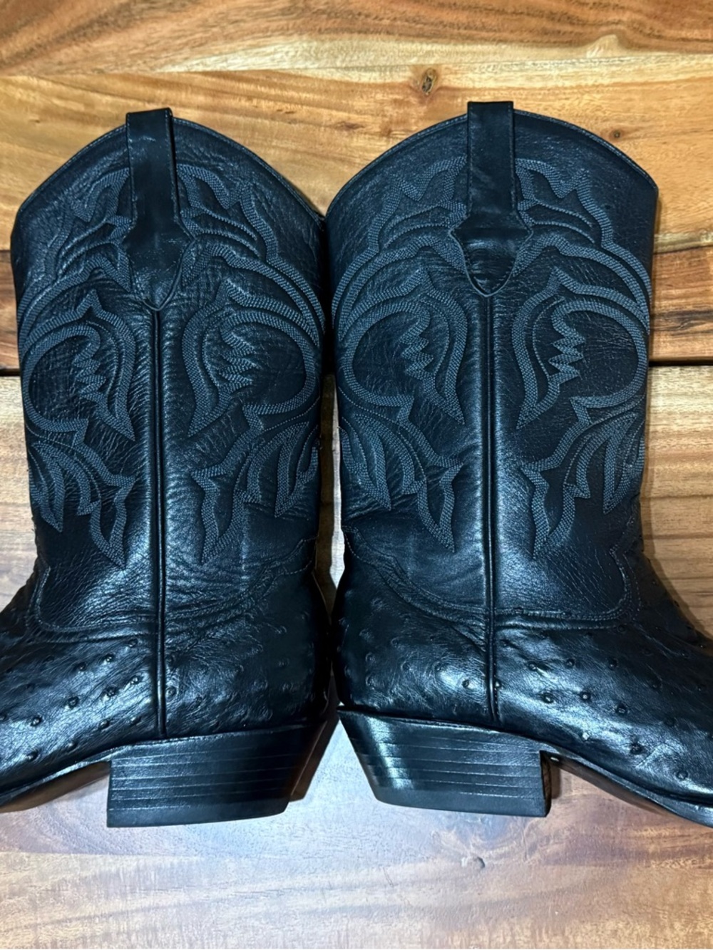Full Quill Ostrich by Max Leather, Western Cowboy Boots Men’s Size 9-1/2 D EUC - Picture 5 of 11